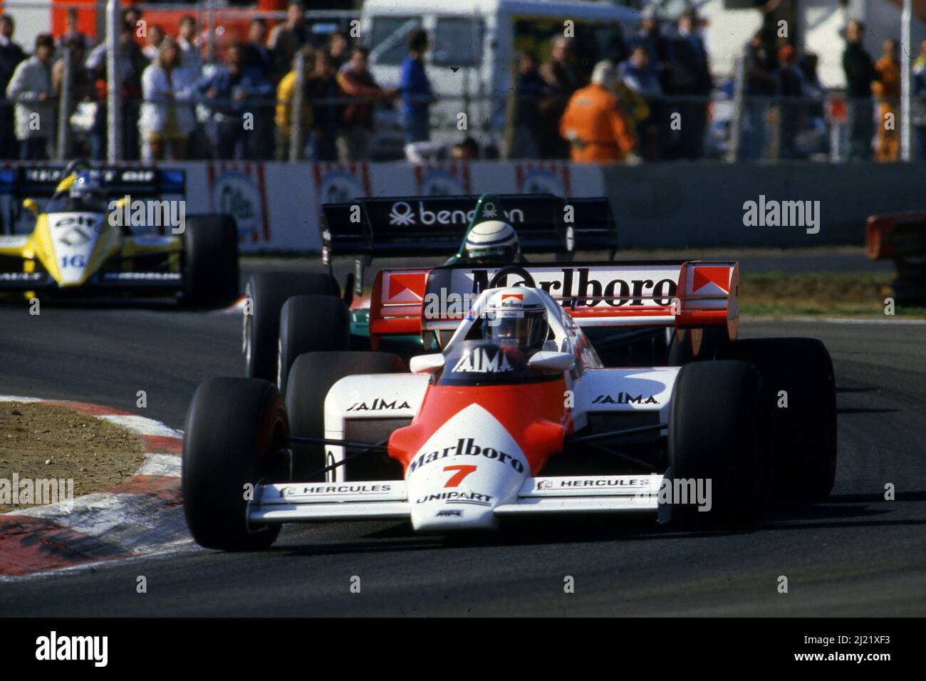 Alain Prost (fra) McLaren mp4/2 Tag Porsche Foto Stock