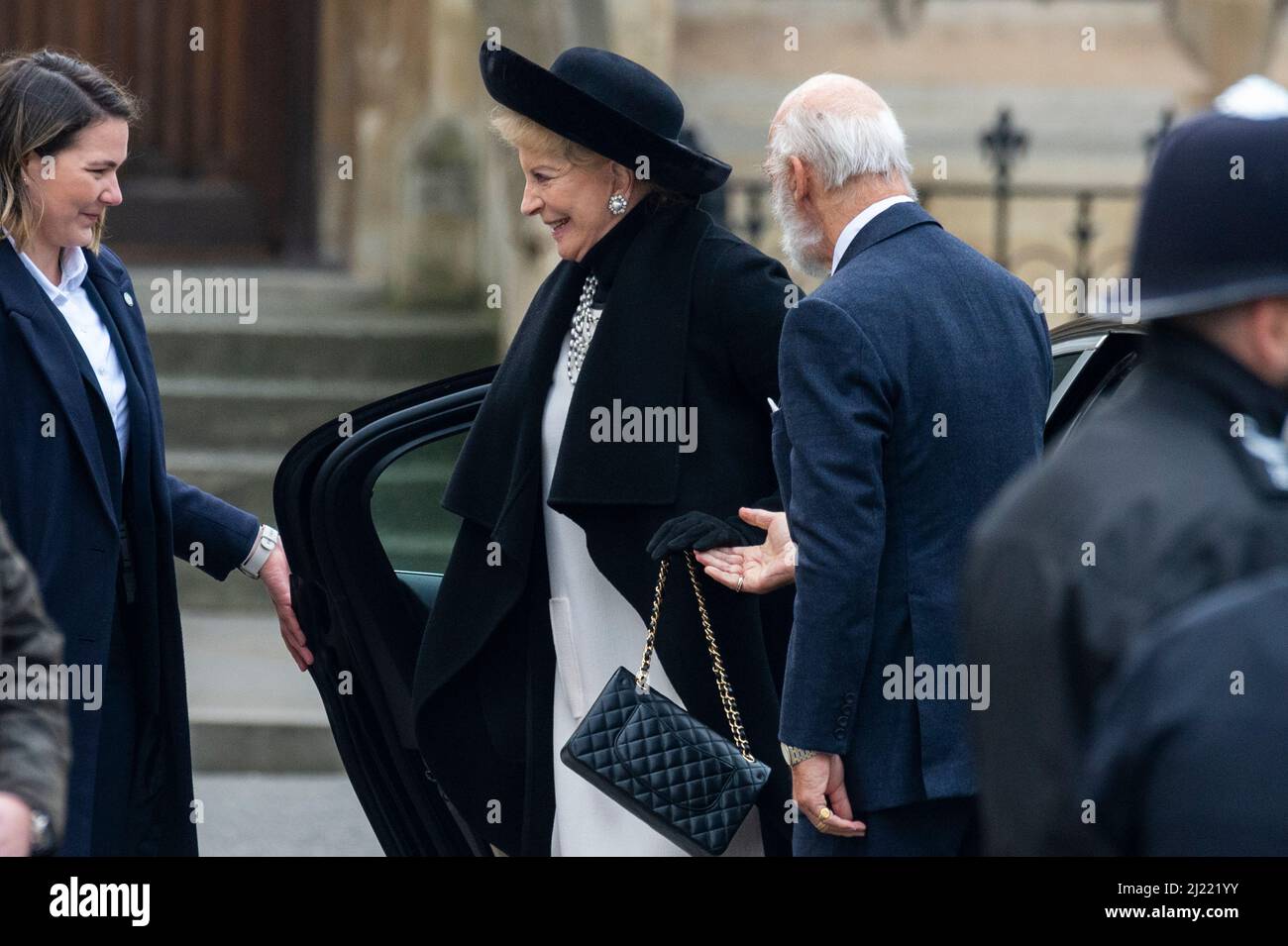 Londra, Regno Unito. 29 marzo 2022. La principessa Michael di Kent arriva all'Abbazia di Westminster per il servizio del Ringraziamento per la vita di HRH il Principe Filippo, Duca di Edimburgo. Credit: Stephen Chung / Alamy Live News Foto Stock