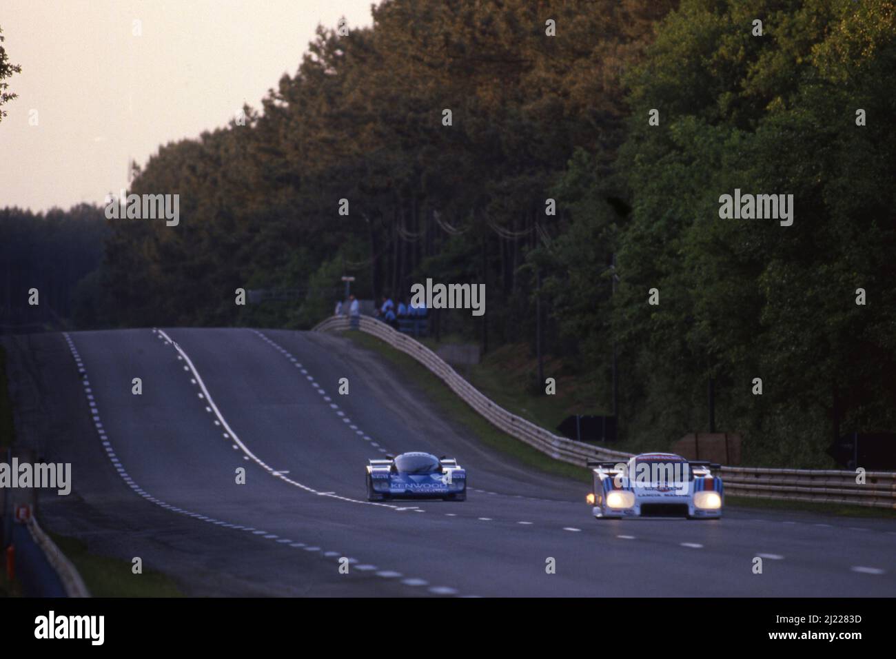 Alessandro Nannini (ITA) Bob Wollek (fra) Lancia LC2 GrC1 Martini Racing Foto Stock