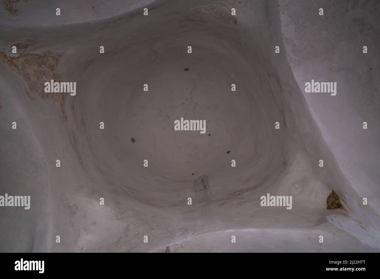 Soffitto della Chiesa di Santa Croce, la più piccola cattedrale del mondo, Nin, Croazia. Foto Stock