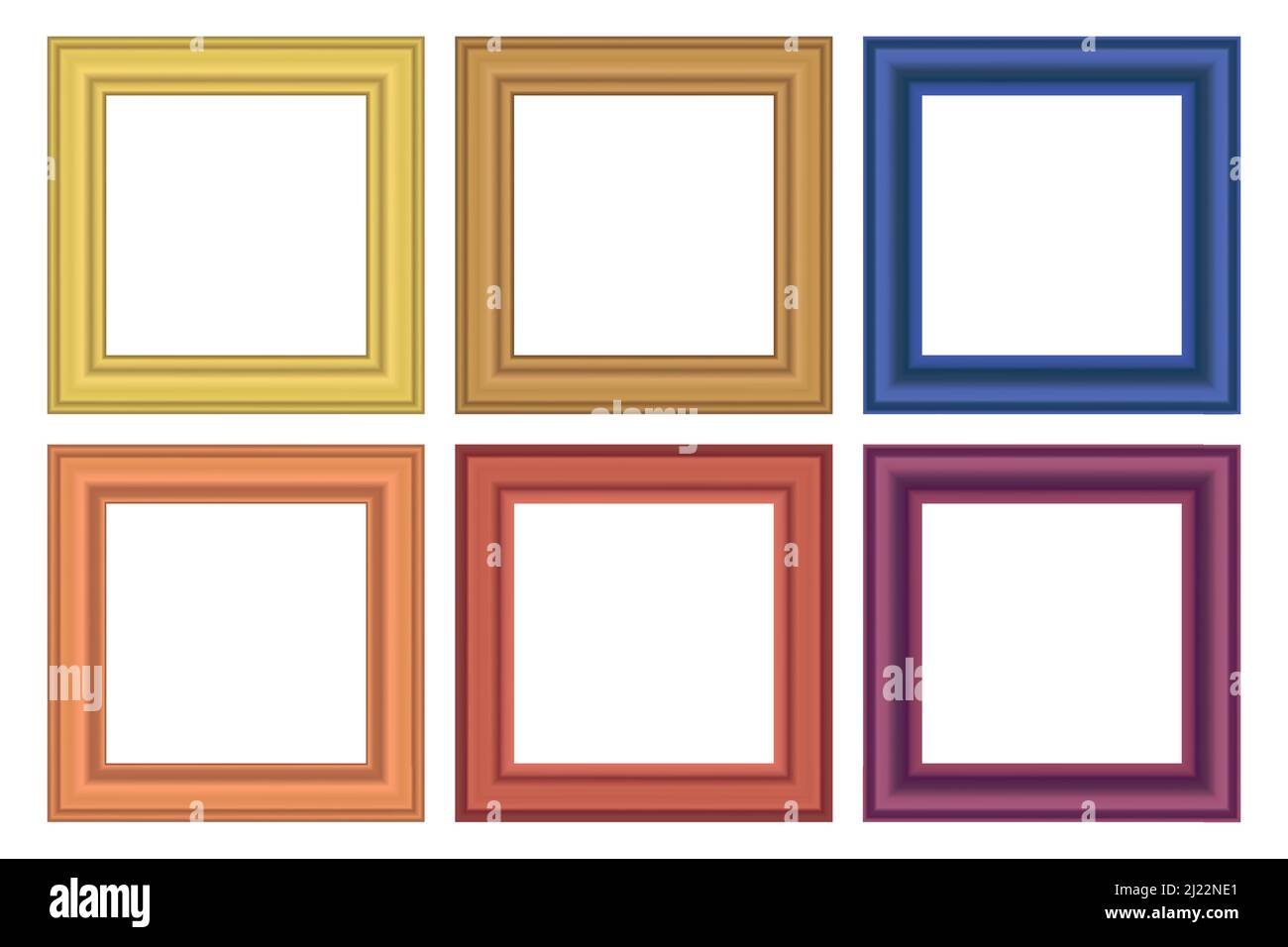 Set 4 Cornici In Legno Fai-da-Te 19x14 Cm - Rettangolari, Per Pittura E Progetti Creativi