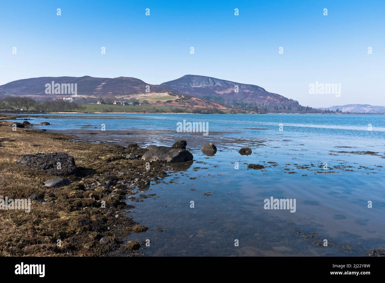 dh Nature Reserve LOCH FLOTTA SUTHERLAND Highlands scozzesi lochside Highland scozzesi Foto Stock