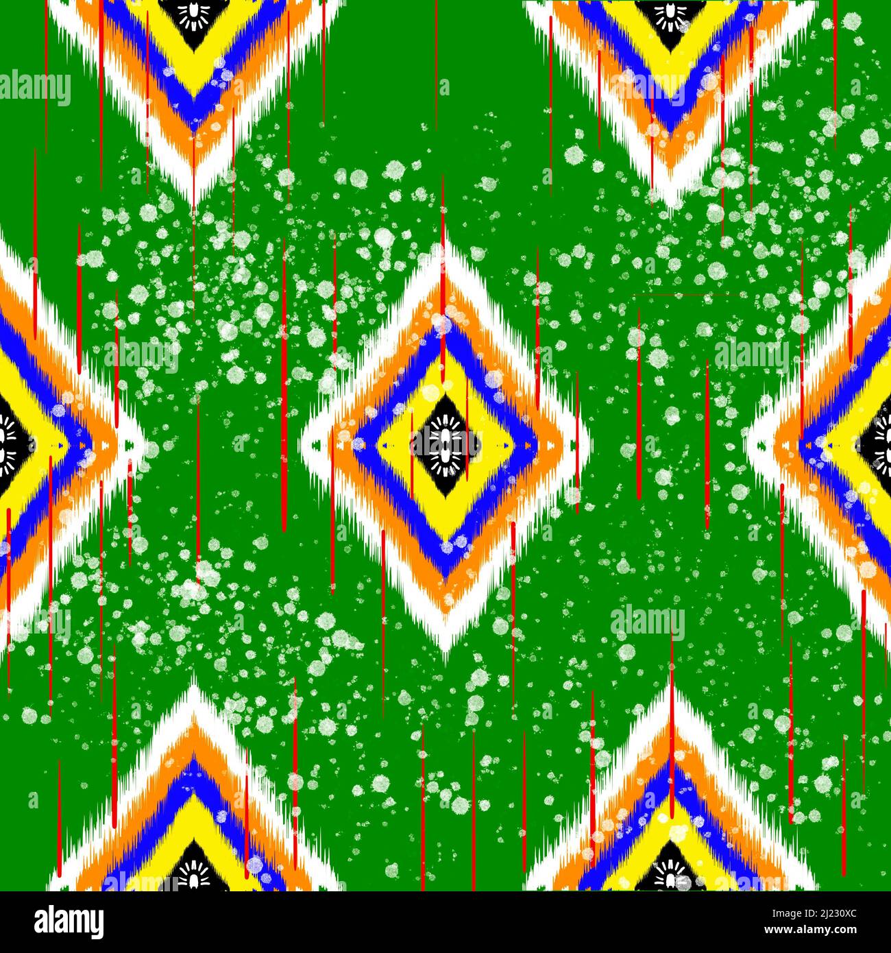 Etnico astratto arte tribale senza cuciture pattern folk ricamo Geometric Art Ornament Stampa Carpet Design Wallpaper Abbigliamento Wrap tessuto cover tessile Foto Stock