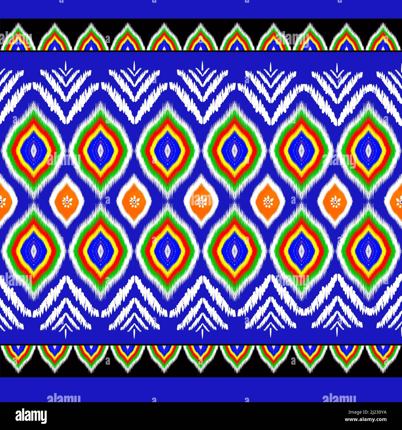 Etnico astratto arte tribale senza cuciture pattern folk ricamo Geometric Art Ornament Stampa Carpet Design Wallpaper Abbigliamento Wrap tessuto cover tessile Foto Stock