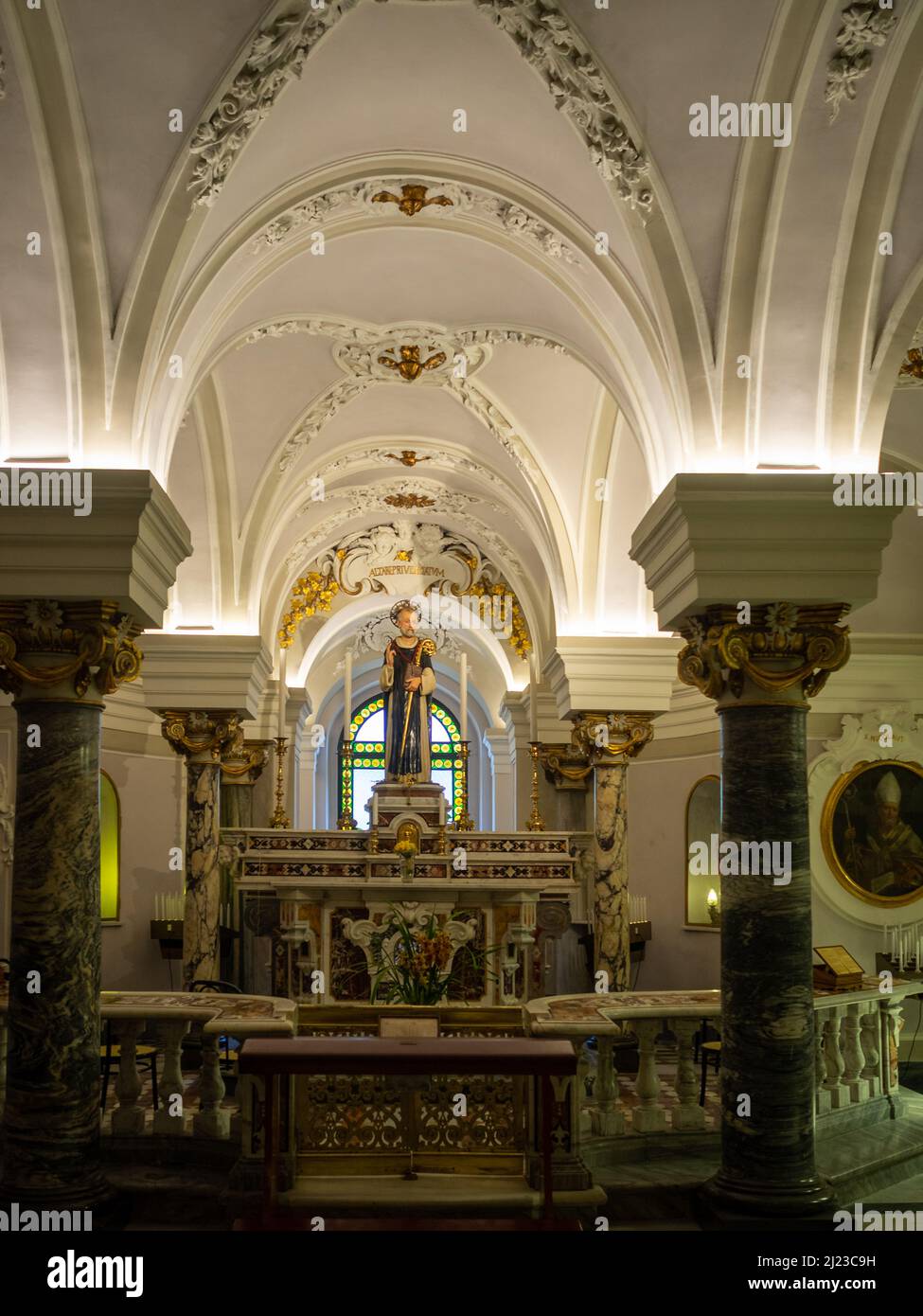 Cripta della Basilica di Sant'Antonino, Sorrento Foto Stock