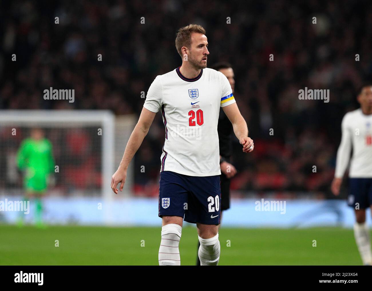 29th marzo 2022; Wembley Stadium, Londra, Inghilterra; International football friendly, Inghilterra contro Costa d'Avorio; Harry Kane d'Inghilterra Foto Stock