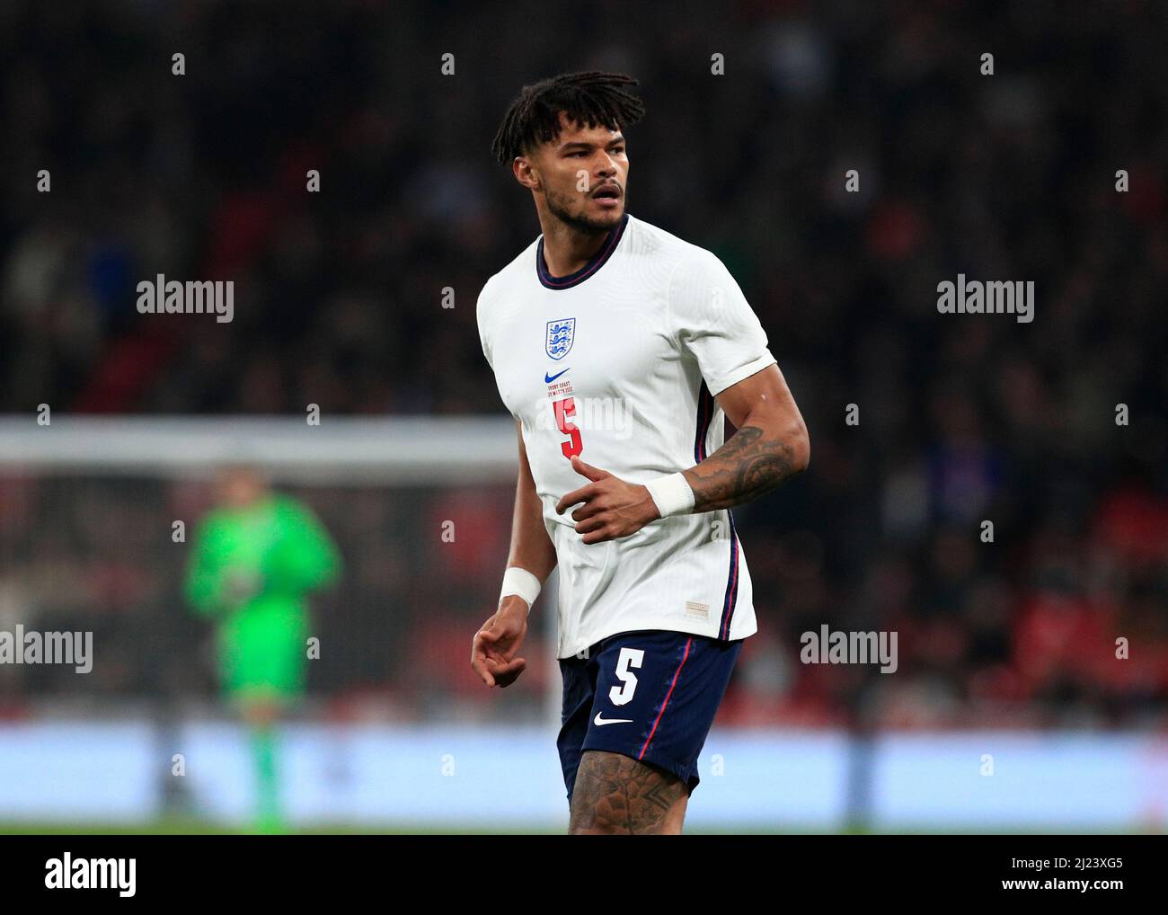 29th marzo 2022; Wembley Stadium, Londra, Inghilterra; International football friendly, Inghilterra contro Costa d'Avorio; Tyrone Mings of England Foto Stock