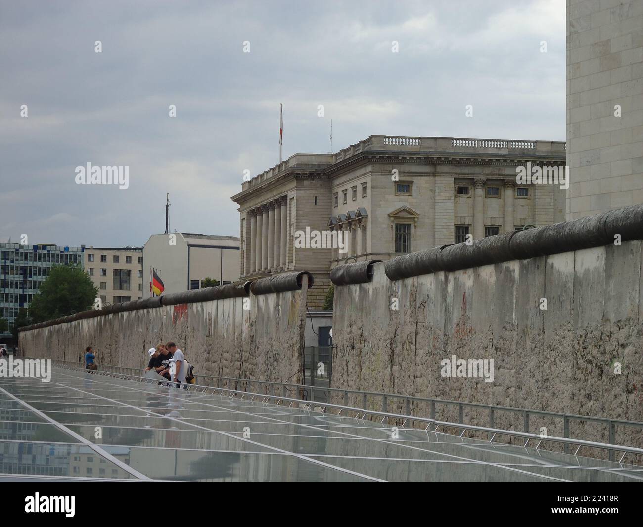 Monumenti, monumenti e strade di Berlino Foto Stock