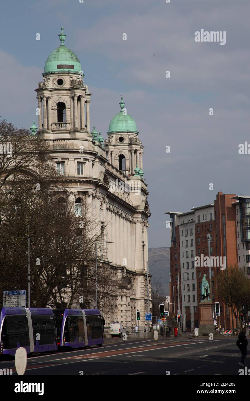 John Bell House, campus cittadino, alloggio per studenti a Belfast, Irlanda del Nord Foto Stock