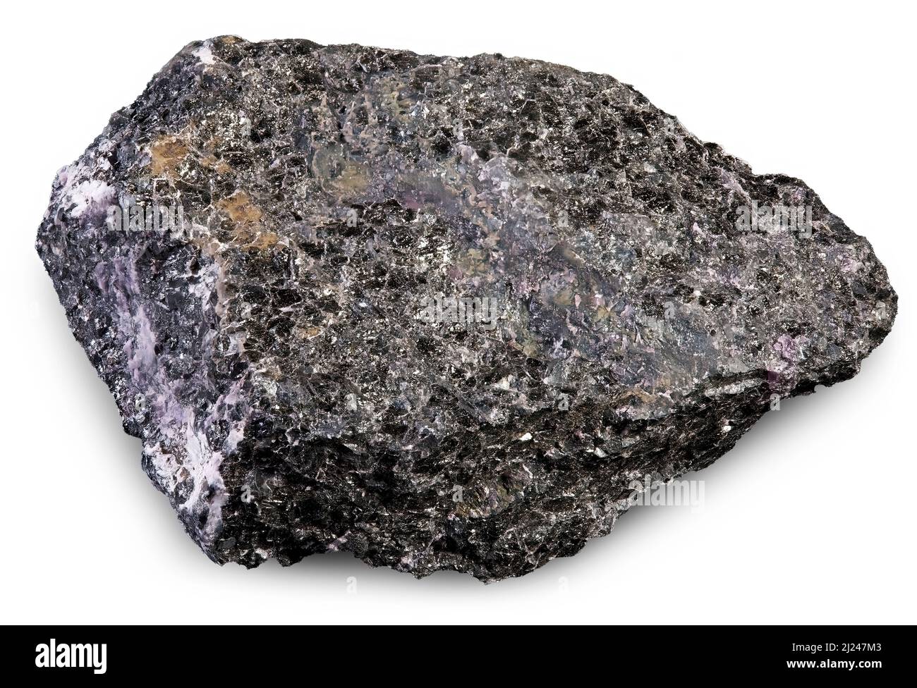Cromite (minerale di cromo) Foto Stock