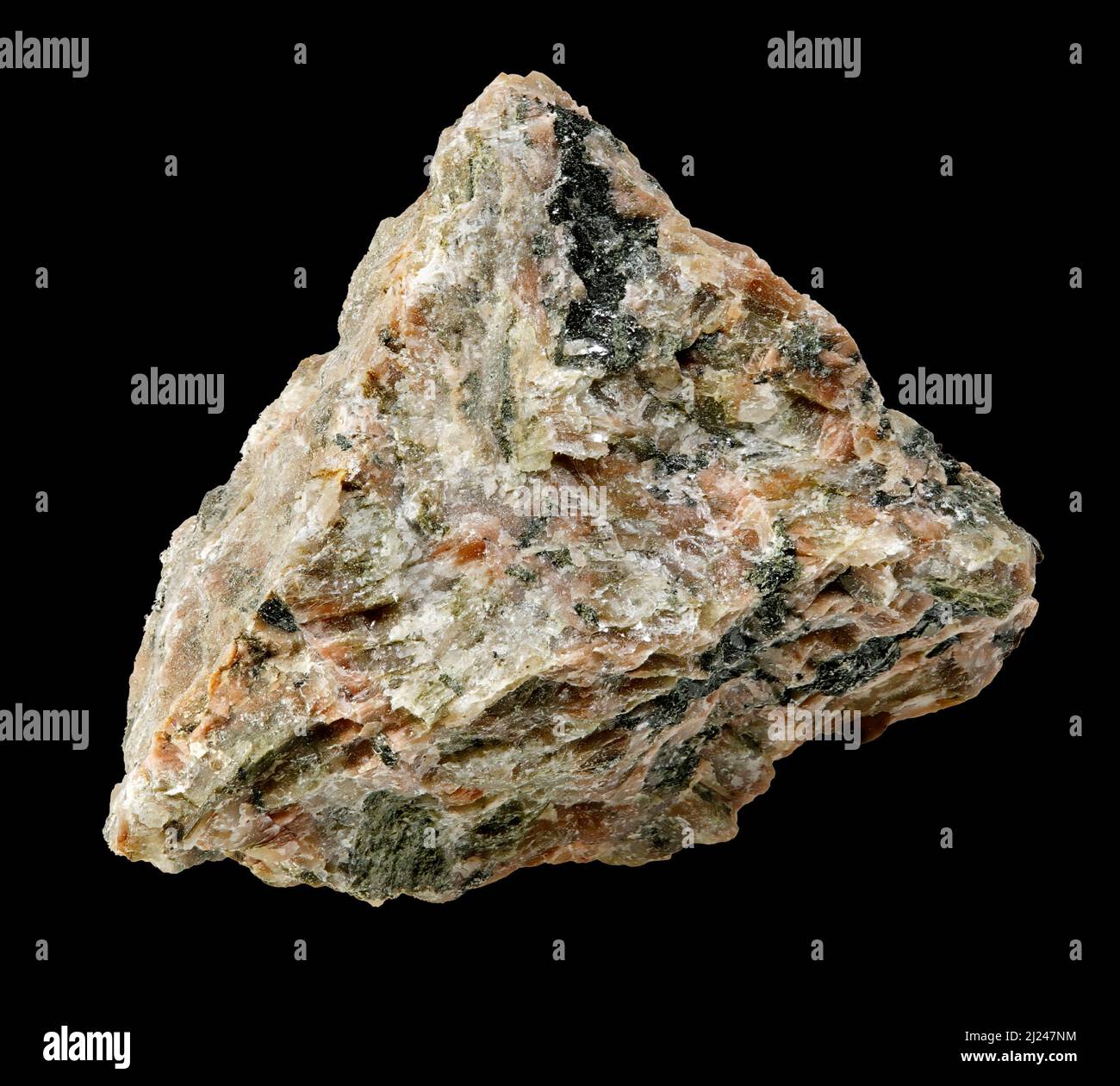 Feldspar-Syenite, Ignea roccia magmatica, Grenville, Quebec, Canada Foto Stock