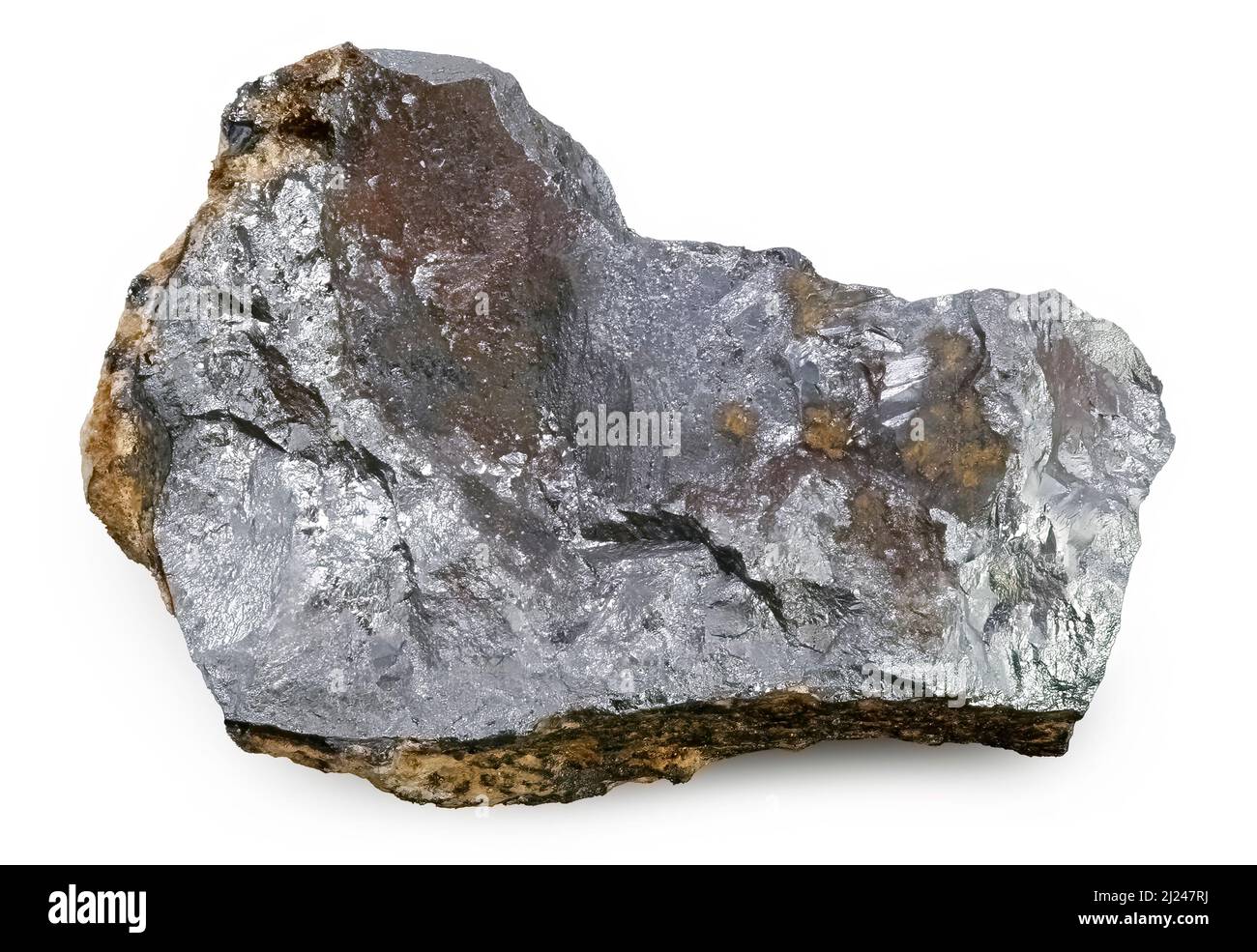 Ilmenite (minerale di titanio) Foto Stock