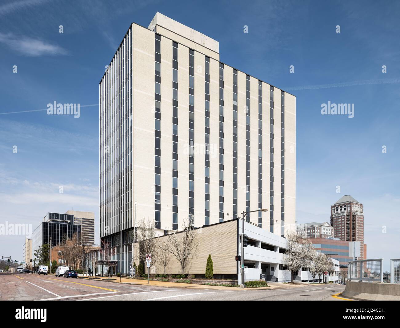 Edificio degli uffici nel centro di Clayton Foto Stock
