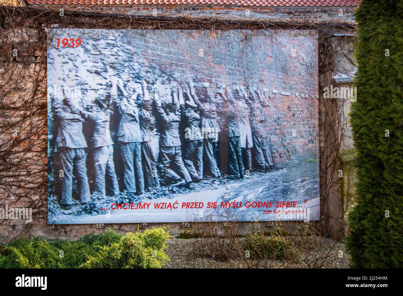 Difensori del Polish Post Office Memorial, Danzica, Polonia Foto Stock