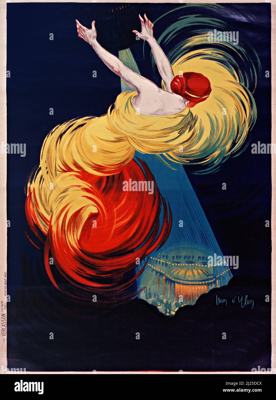 Annuncio vintage di Jean d'Ylen - Danse de Moscou (1920) - Poster Old advertisement. Foto Stock