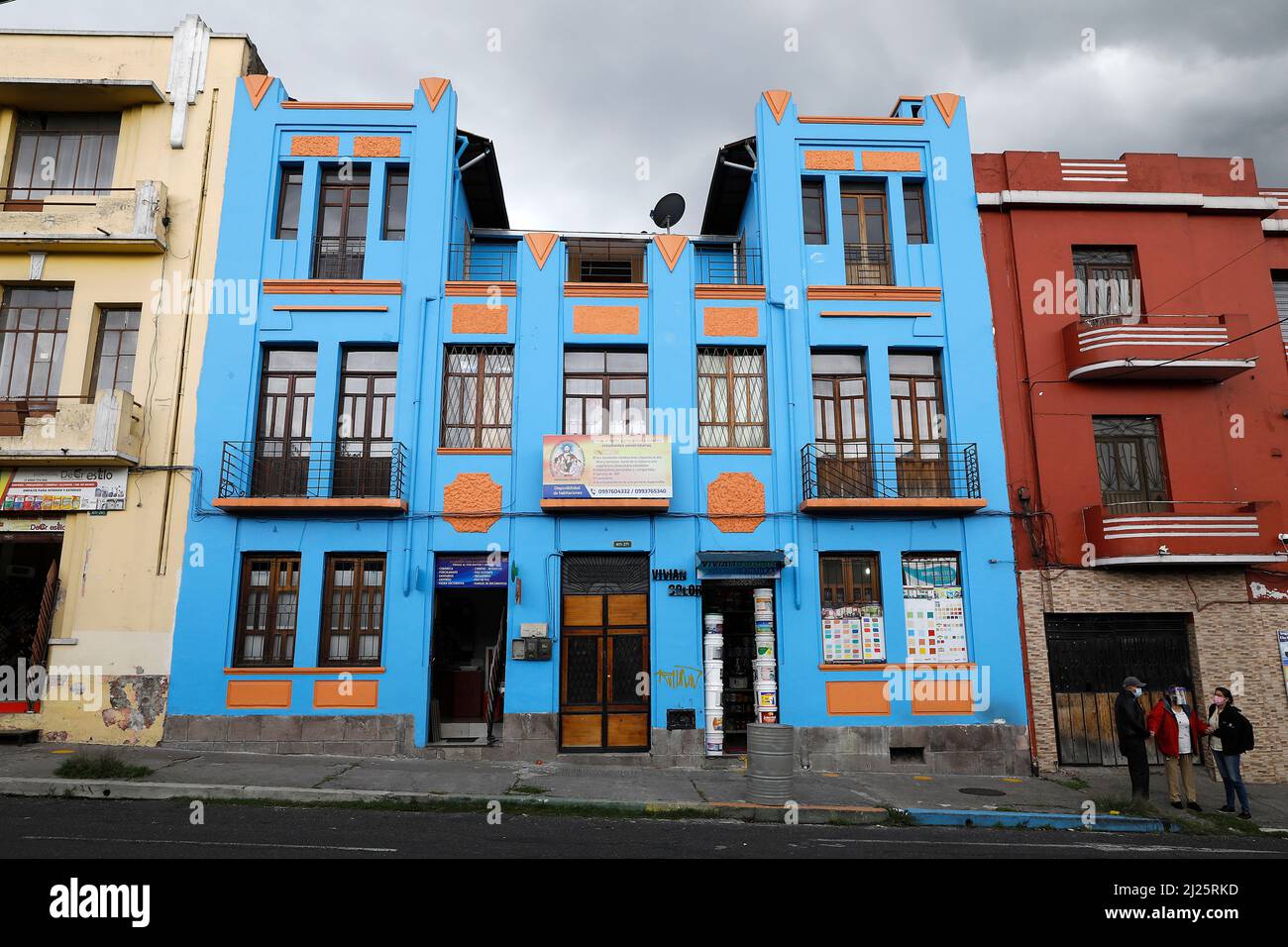 Edifici a Quito, Ecuador Foto Stock