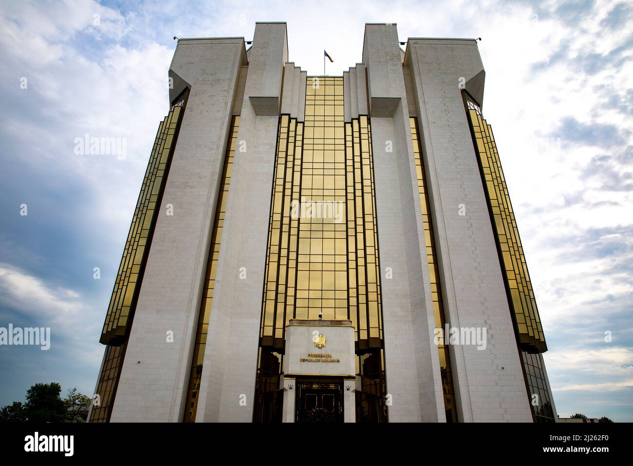 Palazzo Presidenziale della Repubblica di Moldavia, Chisinau, Moldavia Foto Stock