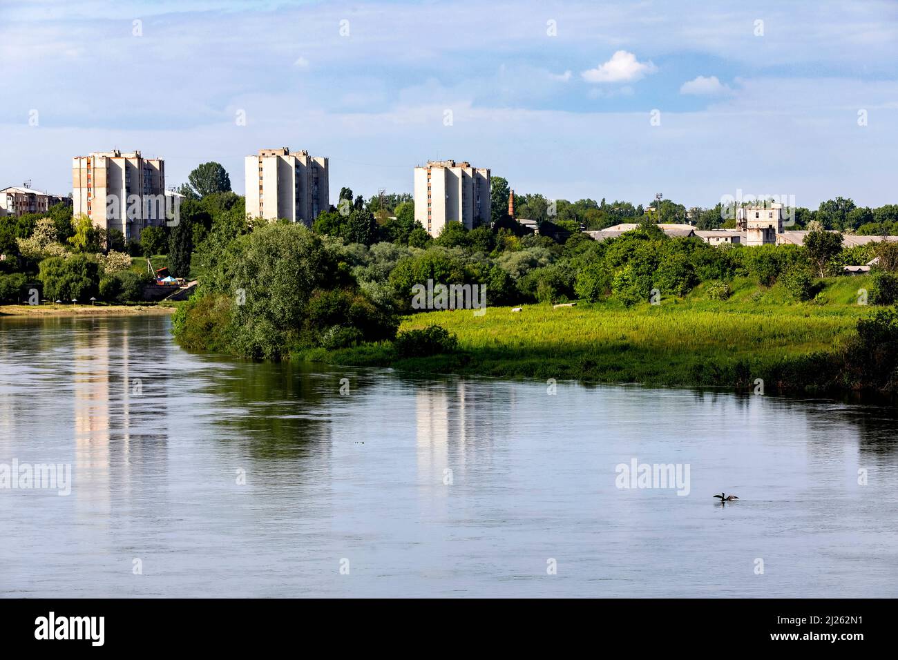 Città di Soroca lungo il fiume Dniestr, Moldavia Foto Stock