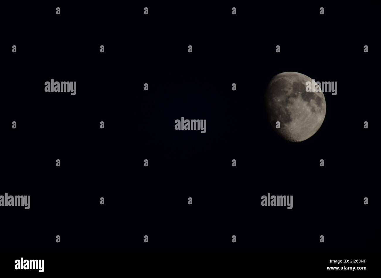 Primo piano della luna piena, Foto Stock