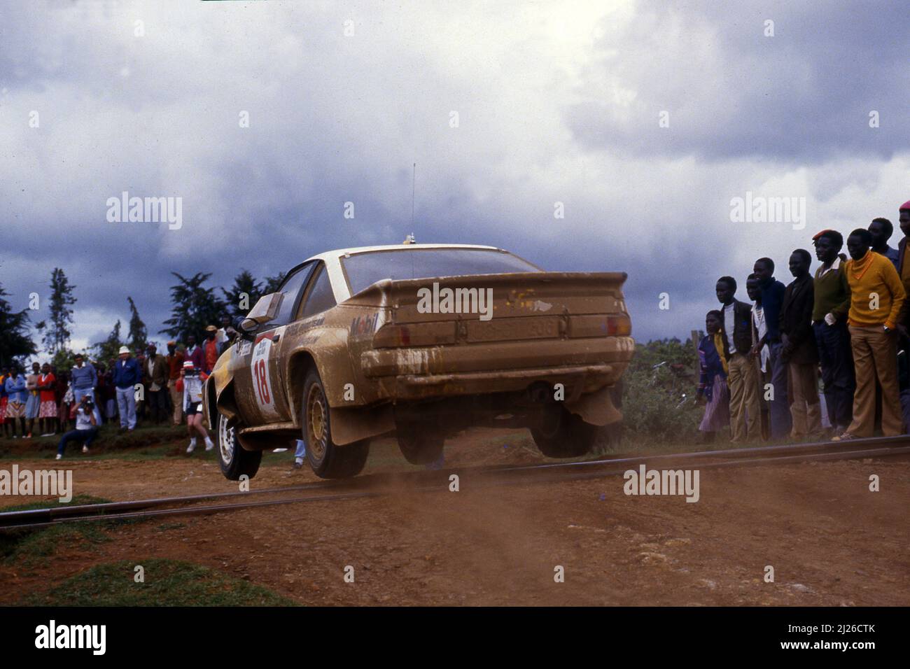 Erwin Weber (GER) Gunter Wanger (GER) Opel Manta 400 GrB Opel Euro Team Foto Stock