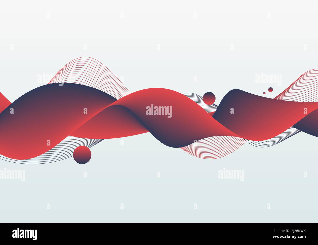 Astratto modello futuristico di linea a strisce modello tecnologico ondulato. Sovrapposizione con linee ondulate motivo stile art sfondo. Vettore di illustrazione Illustrazione Vettoriale