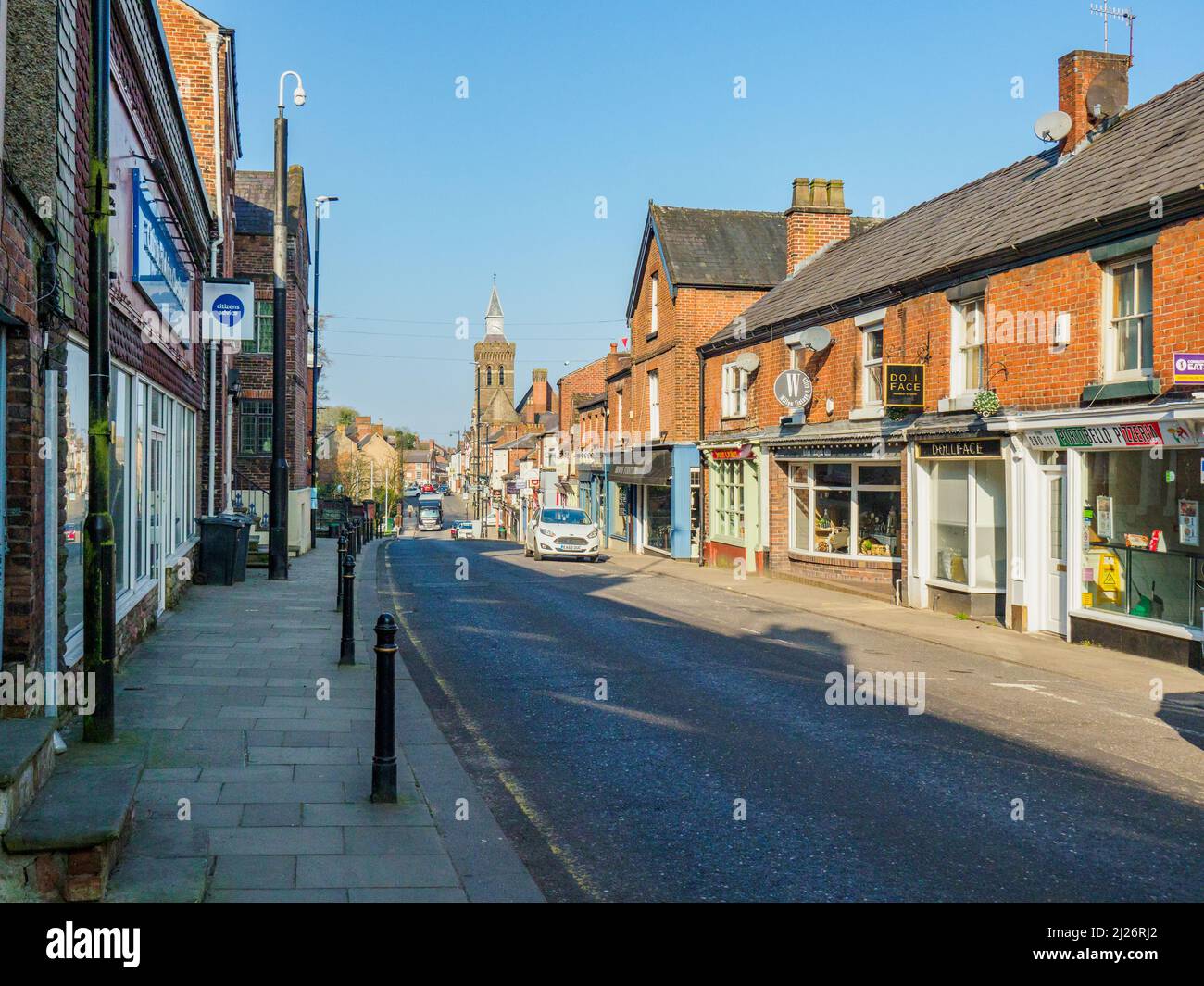 Lawton Street, Congleton, Cheshire, Regno Unito. Primavera 2022 Foto Stock