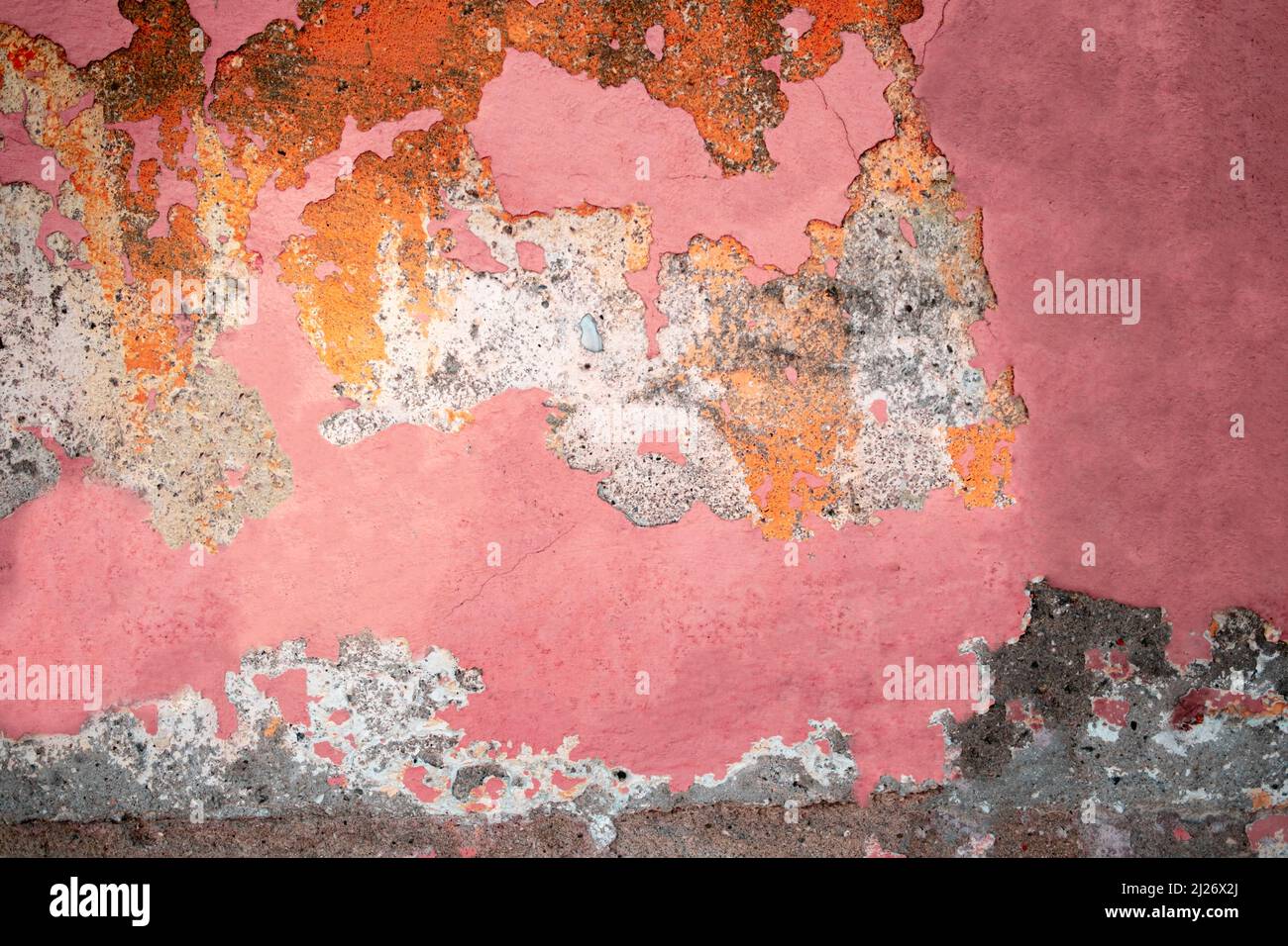 Mappa texture. Usurato, intonaco e vernice sbucciato. Calcestruzzo bianco parete. Mappa texture. Sfondo. Spazio copia Foto Stock