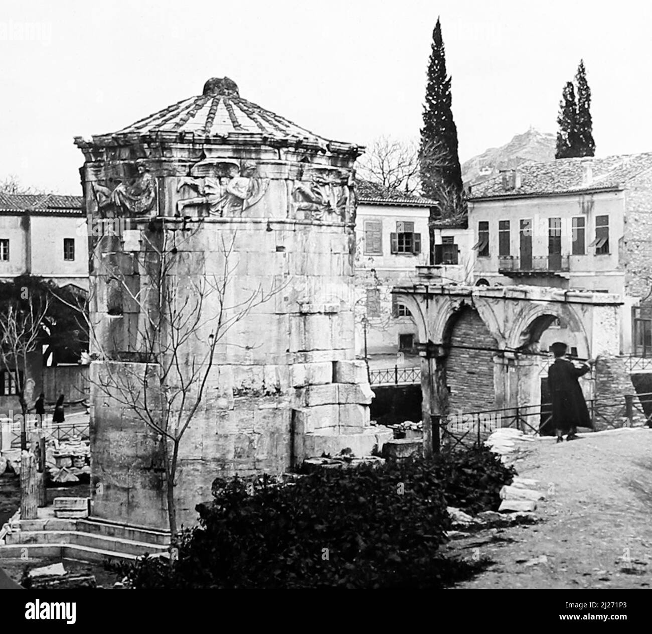 Torre dei venti, Atene, Grecia, inizio 1900s Foto Stock