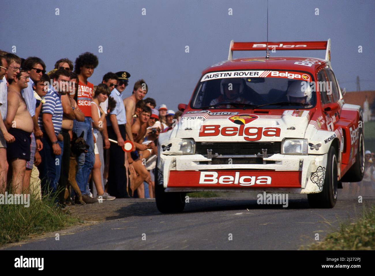 Marc Duez (bel) Willy Lux (bel) Austin Rover MG Metro 6R4 GrB Belga Team Schmidt Motorsport 3rd posizione Foto Stock