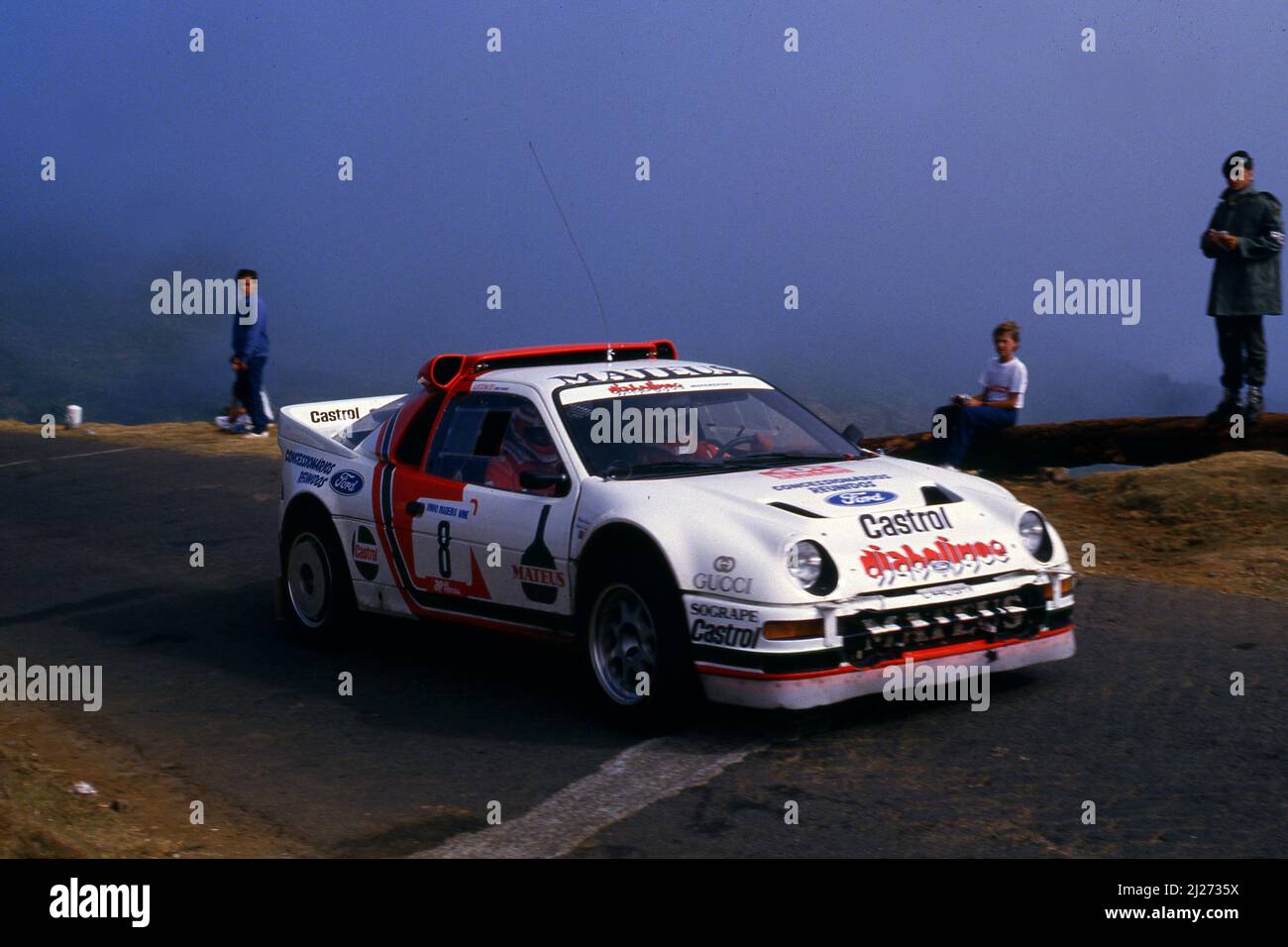 Joaquim Santos (por) Miguel Oliveira (por) Ford RS 200 GRB Diabolique Motorsport Foto Stock