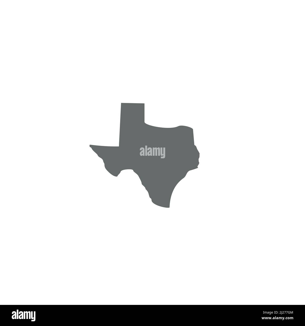 Logo o icona Texas Map Illustrazione Vettoriale
