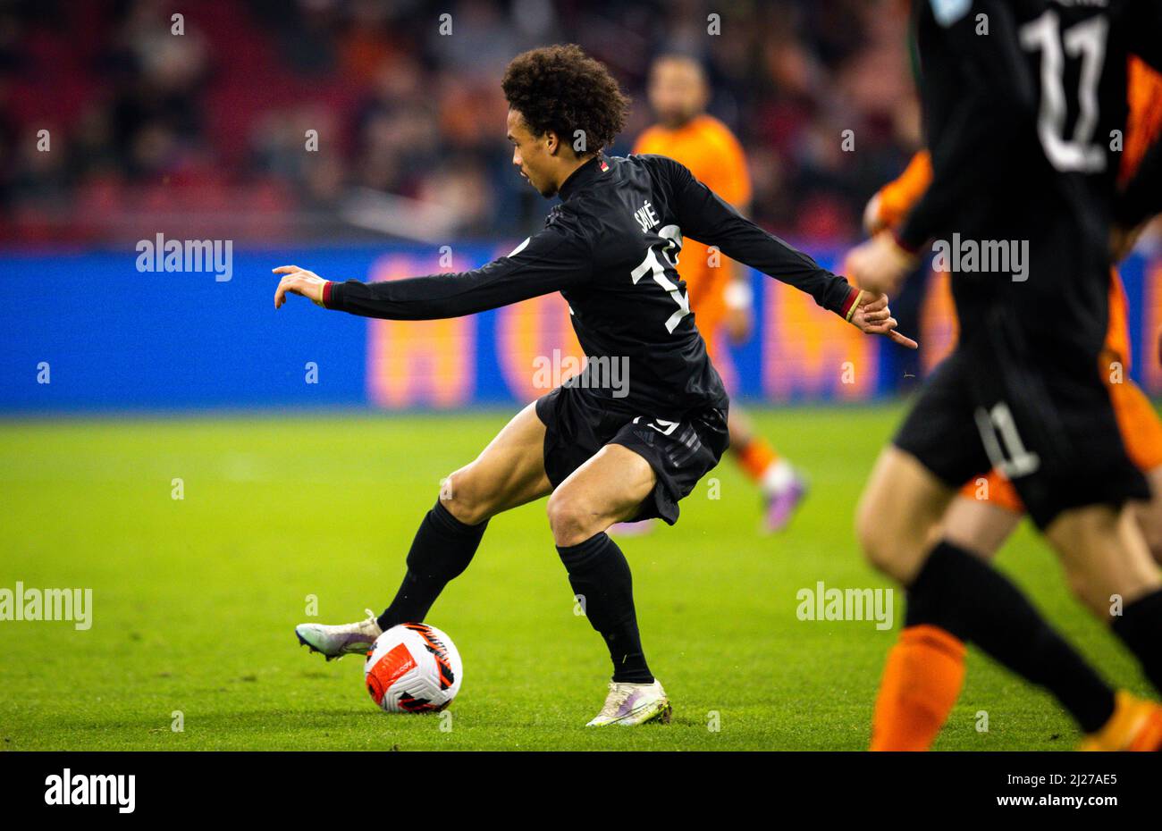 Leroy sane (Deutschland) Niederlande - Deutschland Olanda - Germania 29.03.2022, Fussball; DFB, Saison 2021/22 Foto: Moritz Müller Copyright (. Foto Stock