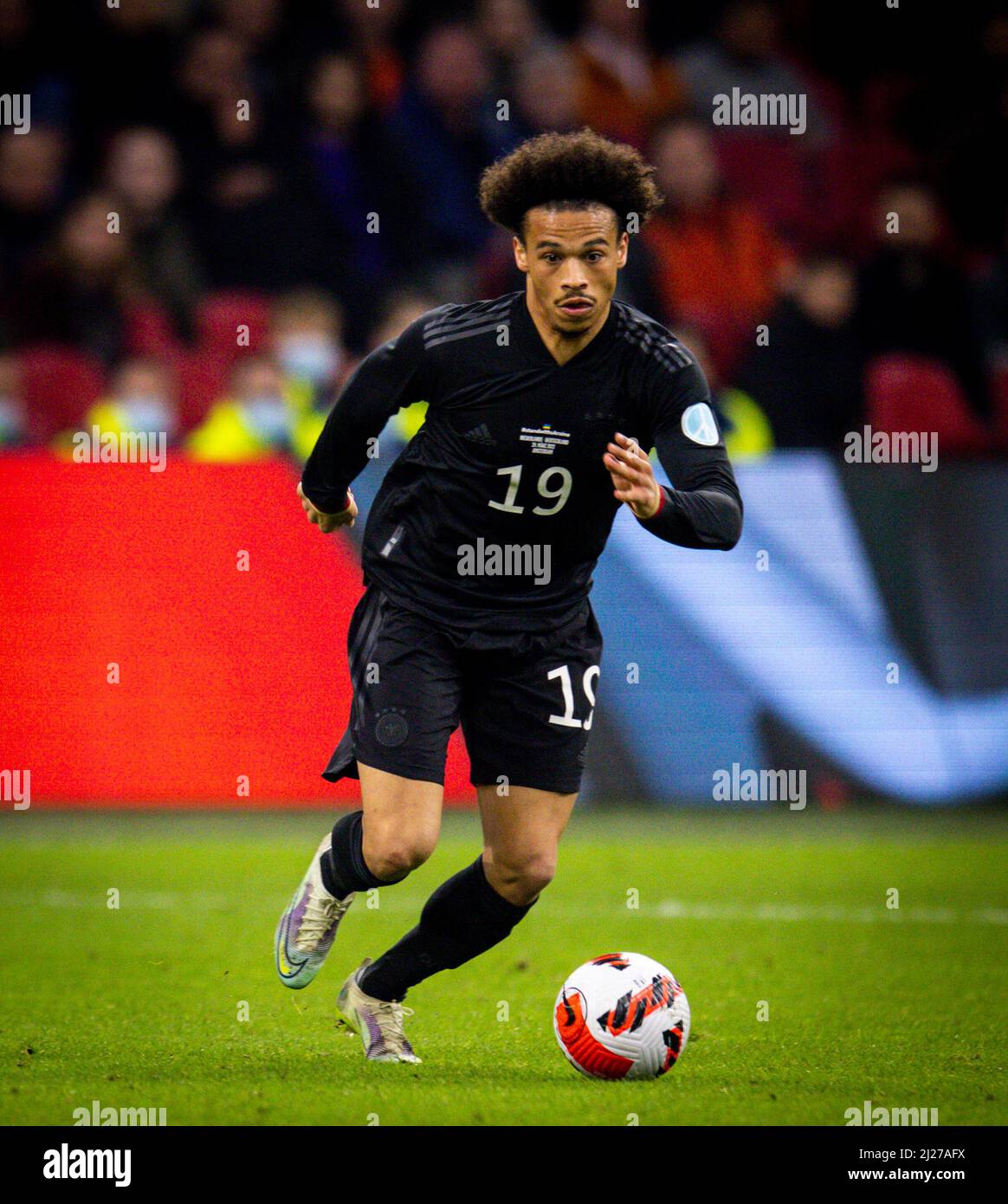 Leroy sane (Deutschland) Niederlande - Deutschland Olanda - Germania 29.03.2022, Fussball; DFB, Saison 2021/22 Foto: Moritz Müller Copyright (. Foto Stock