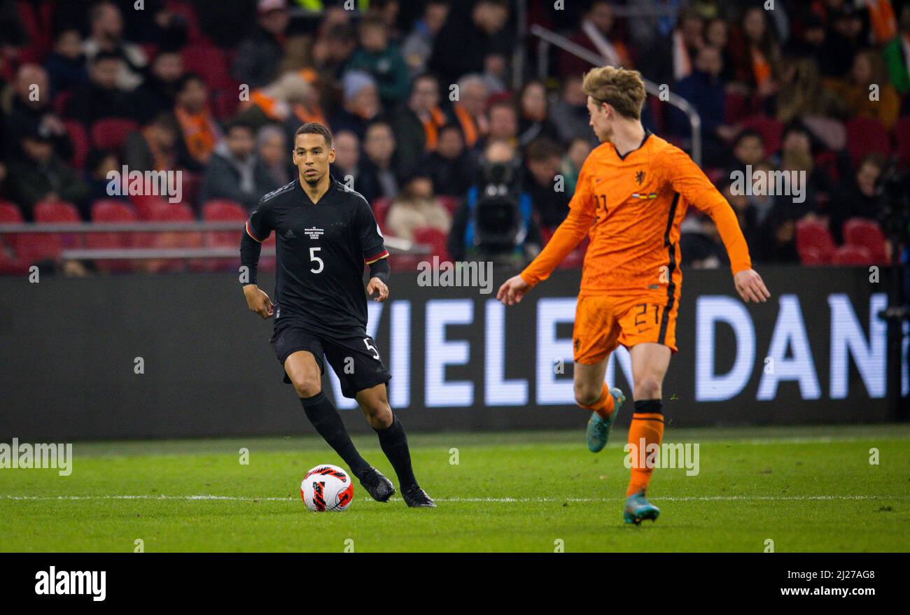Thilo Kehrer (Deutschland), Frenkie de Jong (Niederlande) Niederlande - Deutschland Olanda - Germania 29.03.2022, Fussball; DFB, Saison 2021/22 Foto Stock