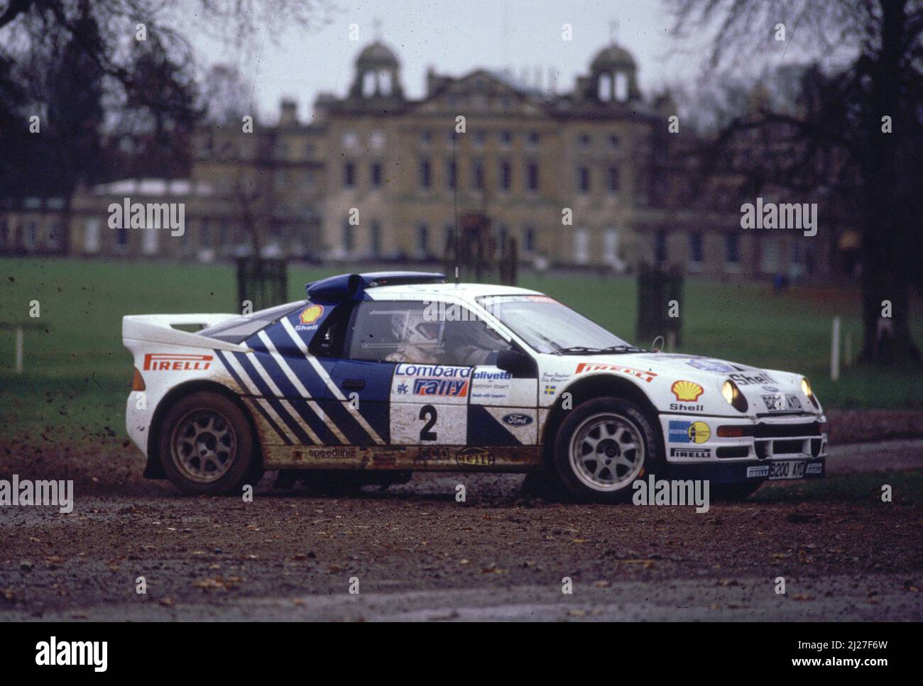 Stig Blomqvist (SWE) Bruno Berglund (SWE) Ford RS 200 GrB Ford Motor Company Foto Stock