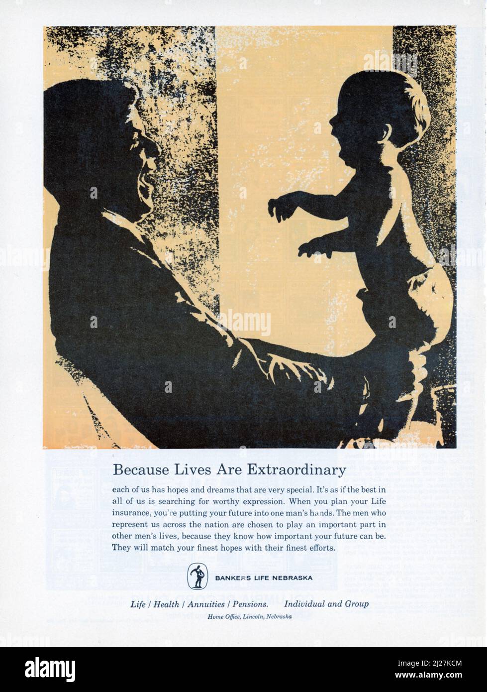 Vintage 24 Febbraio 1969 Pubblicità 'illustrato', USA Foto Stock