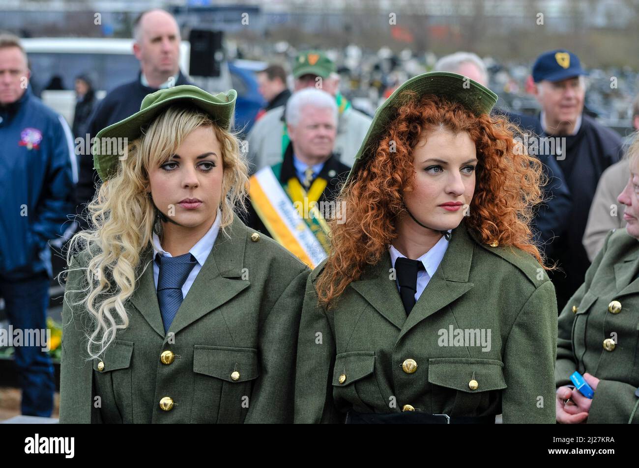 31/03/2013, Belfast, Irlanda del Nord. I Repubblicani Sinn Fein celebrano la loro commemorazione pasquale annuale per i loro volontari. Foto Stock