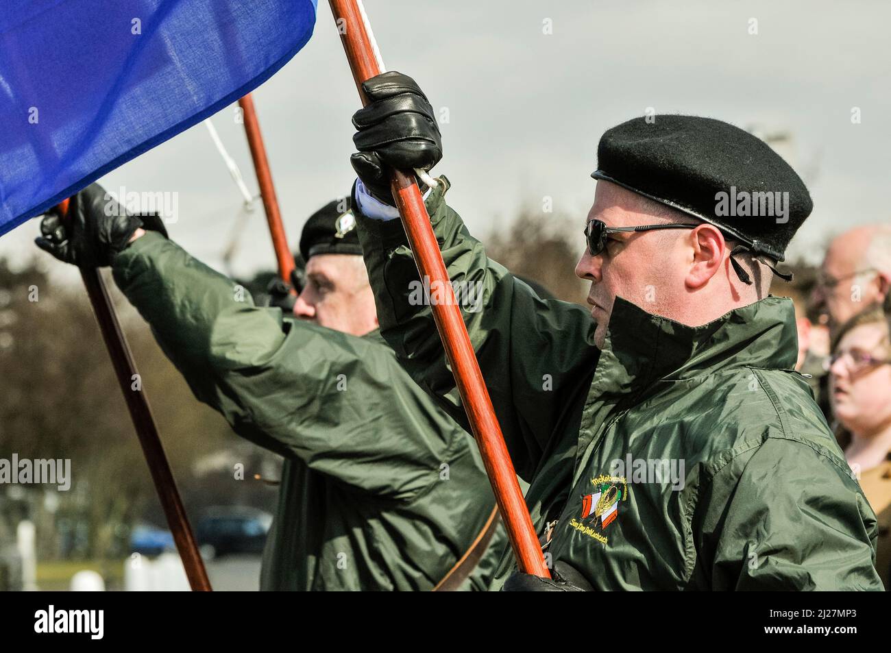 31/03/2013, Belfast, Irlanda del Nord. I Repubblicani Sinn Fein celebrano la loro commemorazione pasquale annuale per i loro volontari. Foto Stock