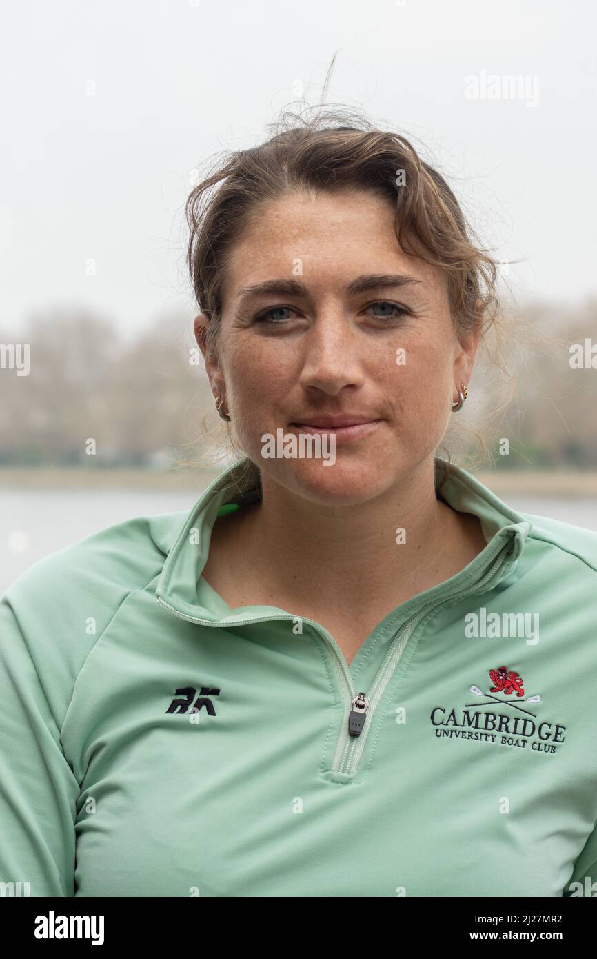 Londra, Regno Unito. 30th Mar 2022. Gli equipaggi di Oxford & Cambridge incontrano la stampa al London Rowing Club su Putney Embankment. Gli equipaggi maschili e femminili per la gara di barche di domenica hanno partecipato a un evento stampa Meet the. Credit: Peter Hogan/Alamy Live News Foto Stock