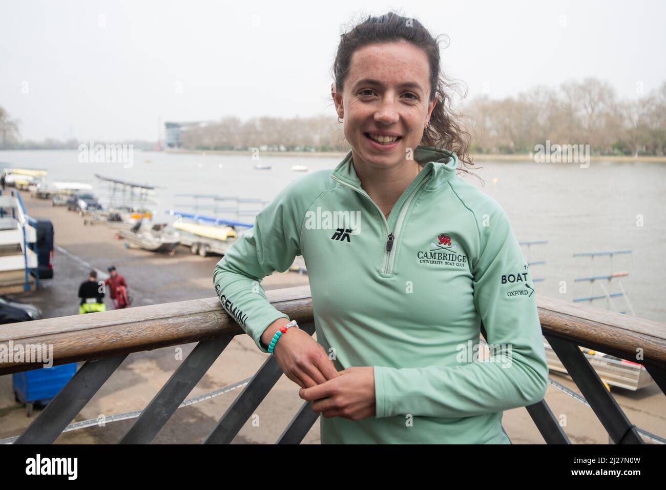 Londra, Regno Unito. 30th Mar 2022. Imogen Grant. Gli equipaggi di Oxford & Cambridge incontrano la stampa al London Rowing Club su Putney Embankment. Gli equipaggi maschili e femminili per la gara di barche di domenica hanno partecipato a un evento stampa Meet the. Credit: Peter Hogan/Alamy Live News Foto Stock