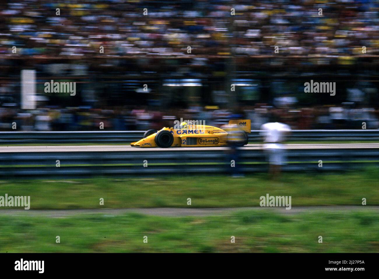 Ayrton Senna da Silva (BRA) Lotus 99T Honda Foto Stock