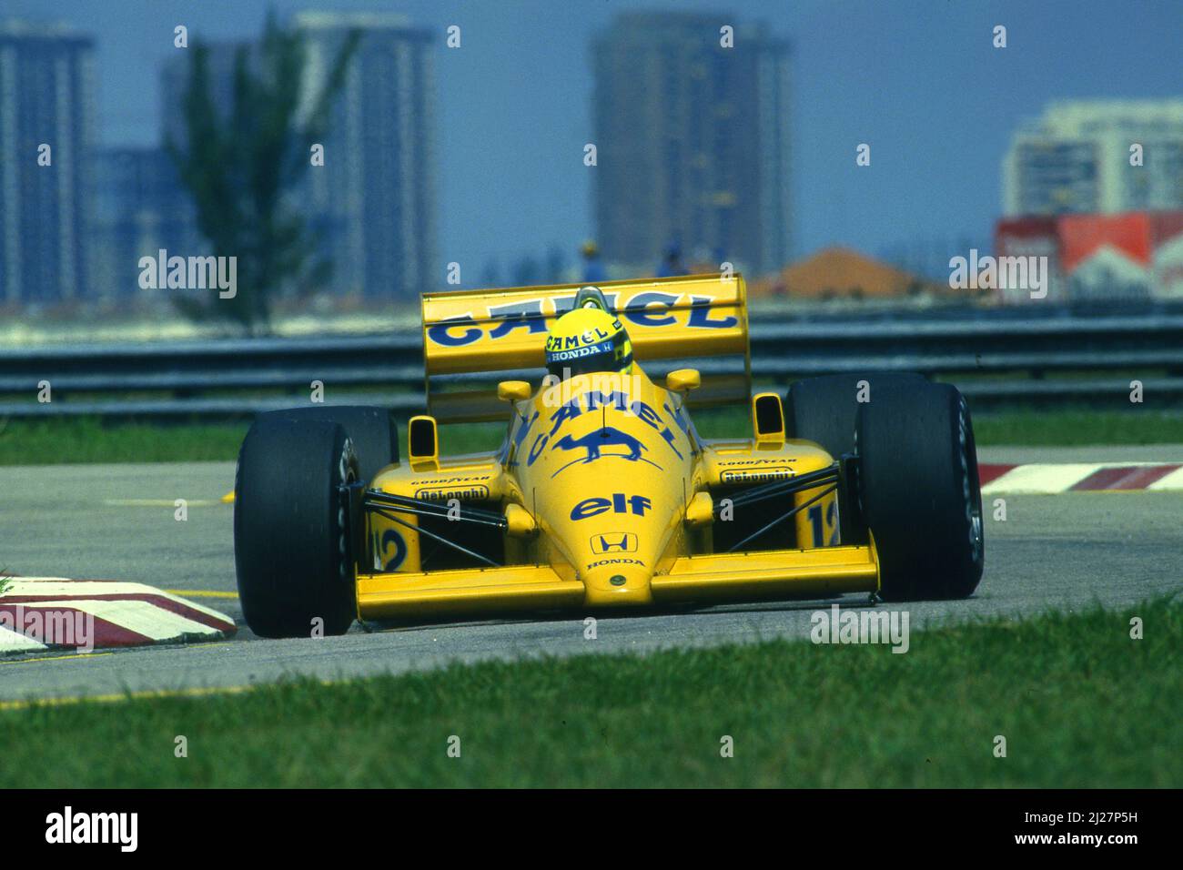 Ayrton Senna da Silva (BRA) Lotus 99T Honda Foto Stock