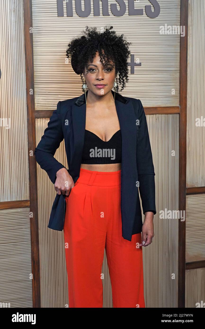 Rosalind Eleazar arriva per la prima di Slow Horses al Regent Street Cinema, nel centro di Londra. Data foto: Mercoledì 30 marzo 2022. Foto Stock