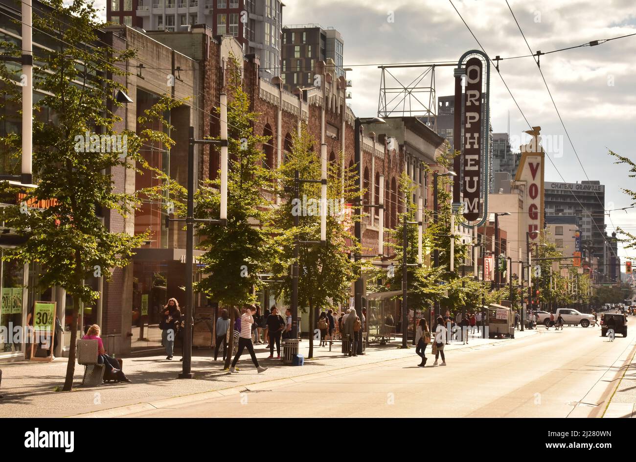 Il centro di Vancouver, British Columbia, Canada Foto Stock