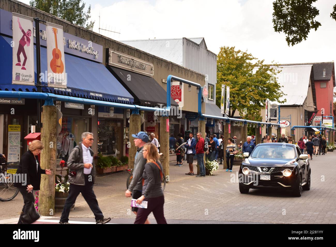 Granville Island, Vancouver, British Columbia, Canada Foto Stock