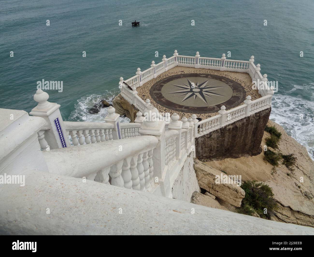 Balcon del Mediterraneo, vista da, Benidorm, Spagna Foto Stock