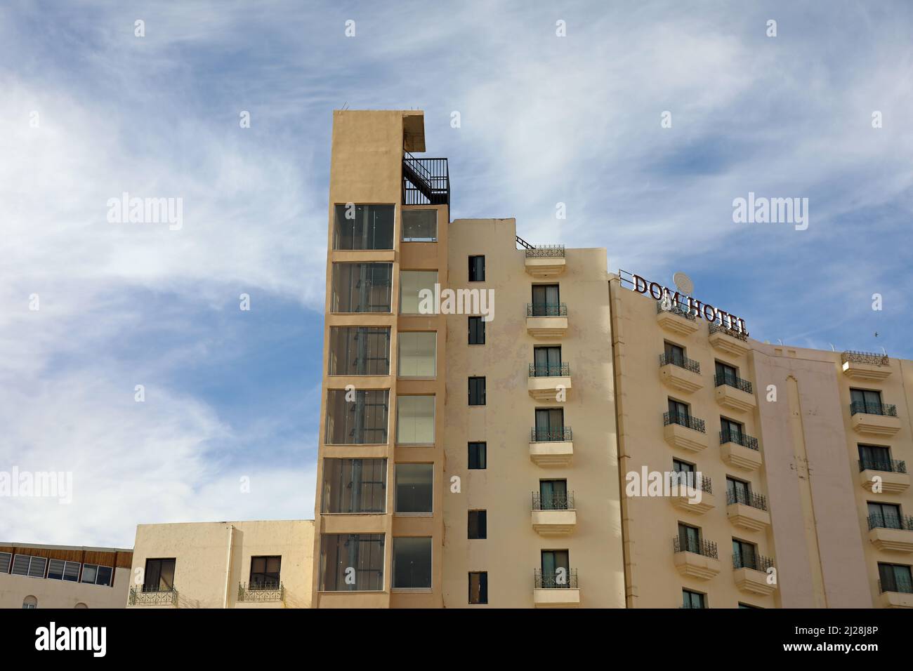 Dom Hotel a Wadi Musa in Giordania Foto Stock