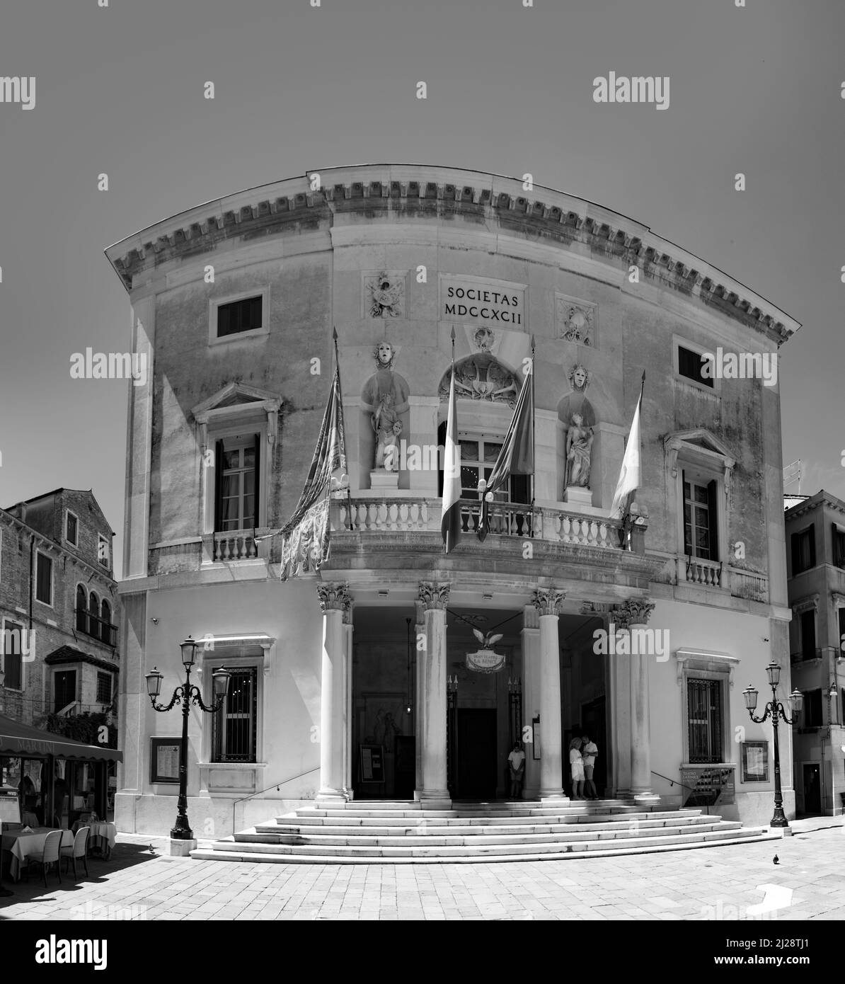 Venezia, Italia - 1 luglio 2021: teatro la Fenice a Venezia, dove Maria Callas ha lavorato per diversi anni. Foto Stock