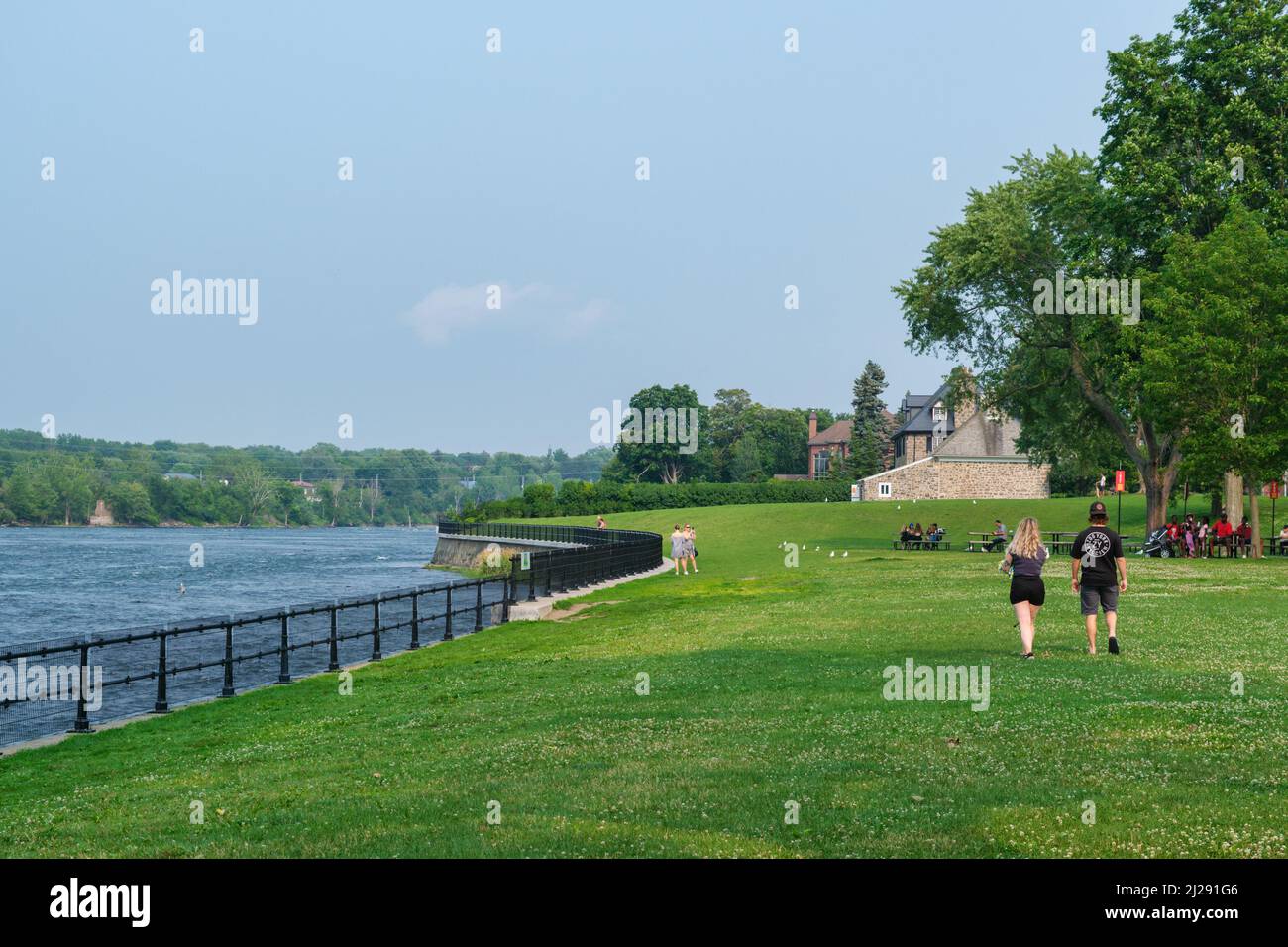 Chambly, CA - 19 luglio 2021: Fort Chambly National Historic Site Foto Stock