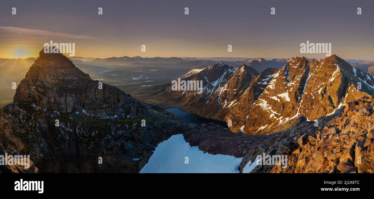 Un paesaggio di Teallach, Scozia Foto Stock